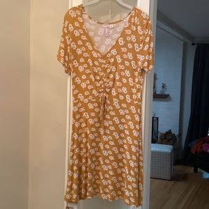Short Sleeve Sunflower Dress